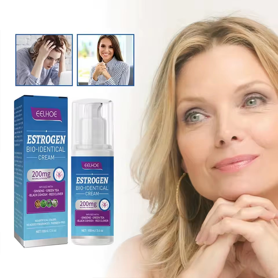 100Ml Estrogen Relief Cream for Women Menopause Soothing Balm Menstrual Cycle & Body Balance Support Helps Reduce Hot Flashes
